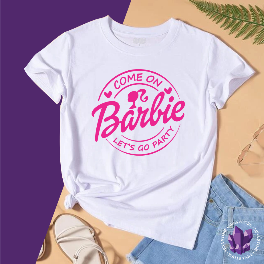 Tee Barbie Rosa Adulto