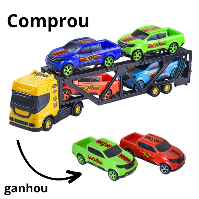 Brinquedo Caminhão Cegonheira Grande Carreta Carros Bs Toys em Promoção na  Americanas