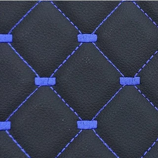 Courvin Acoplado Bordado Diamante Mosaico Preto e Azul 50cm