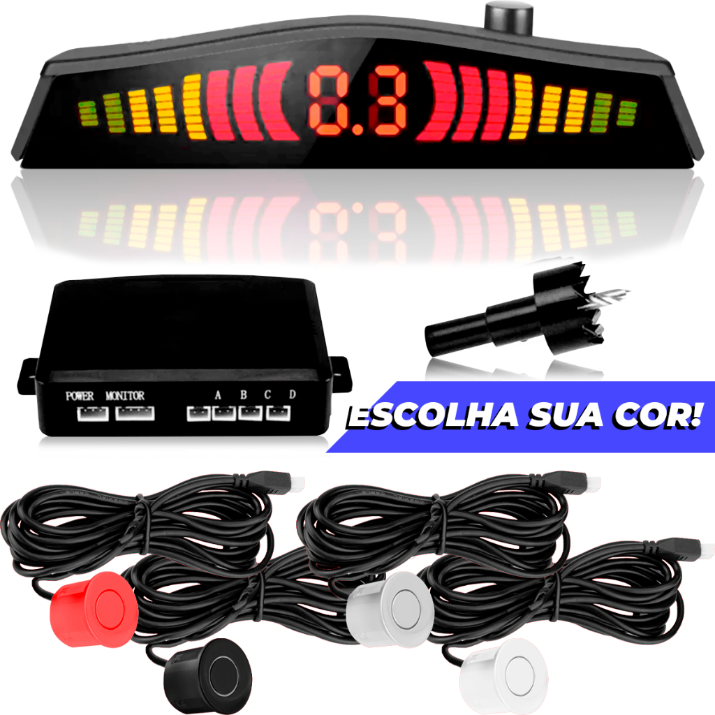 Sensor de Ré Estacionamento Todas as Cores e Diâmetros 18mm 22mm 20mm ...