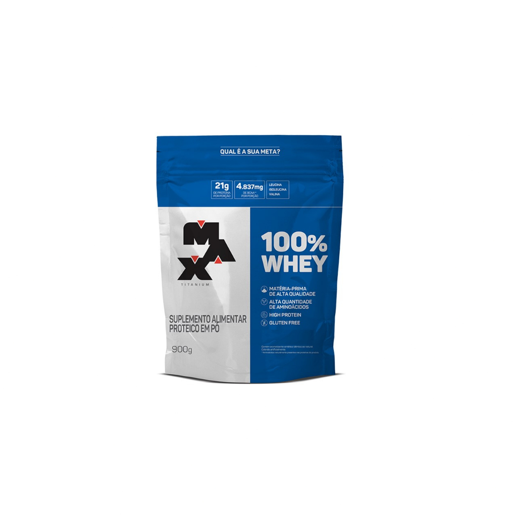 Max Titanium 100 Whey Protein 900g Refil Shopee Brasil