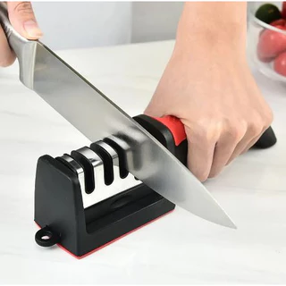 Amolador Afiador De Facas Em Aço Inox Profissional Com 4 Afiadores Profissional 21.5x5,8x5,1 CM em Oferta na Shopee
