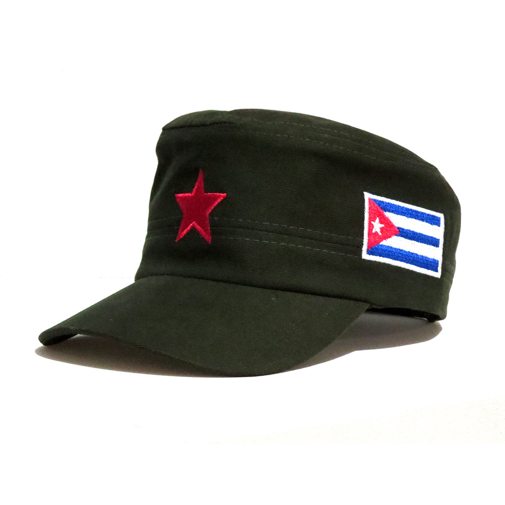 Cap Cubano estrela e bandeira bordados boina original Tripalium ...