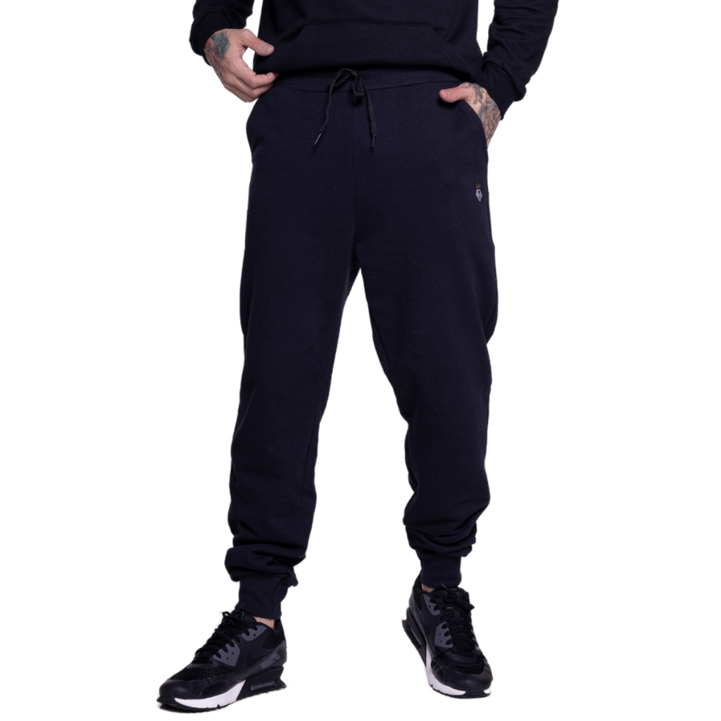 Calça de Moletom Masculina Jogger 100% Algodão Premium Academia Heyju ...