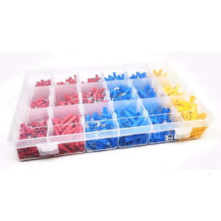 Kit Terminais Isolados Olhal Garfo Pino ,faston E Ilhos