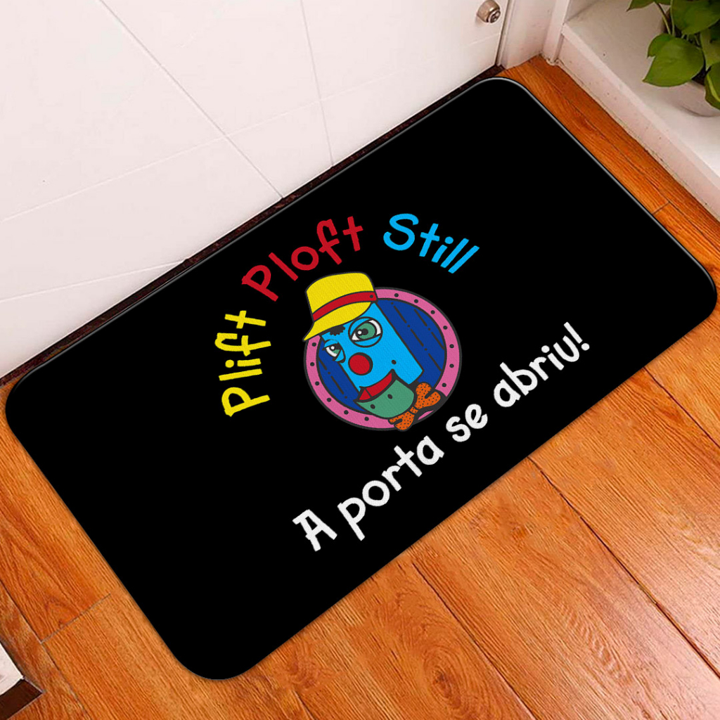 TAPETE PARA PORTA DECORATIVO - 35X60 - 2mm - A PORTA SE ABRIU RA-TIM-BUM