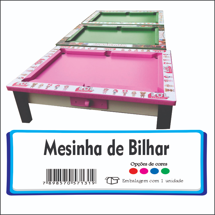 Mesa De Sinuca Bilhar 1,90 X 1,10 Residencial Jogos Snooker