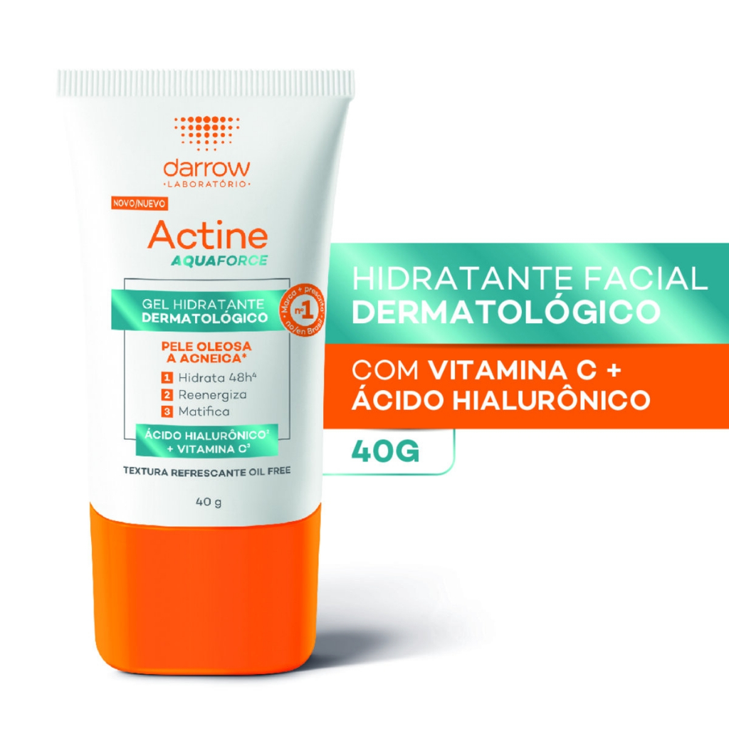 Gel Hidratante Facial Actine Aquaforce Pele Oleosa a Acneica (40g ...