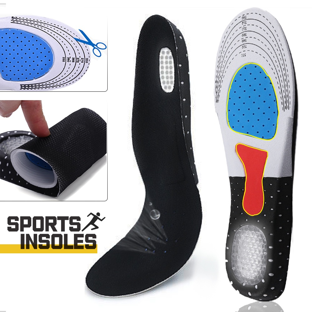 Esporte Correndo Silicone Gel Palmilhas Para Os Pés Homem Almofada Ortopédica Das Mulheres Para Sapatos Único