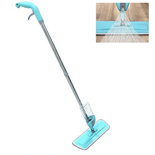 Mop Spray Com Reservatório Esfregão De Micro Fibra Com Refil Rodo De Limpeza Linha Clean Base Em 360°