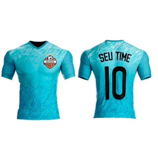 Camisa De Uniforme De Futebol Unissex Personalizada Adulto Plus Size Várias Cores G1 ao G5