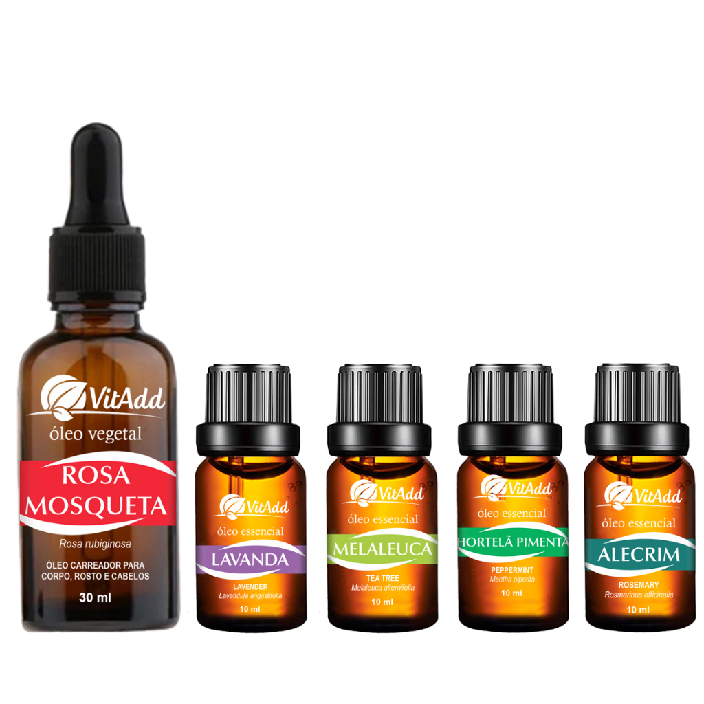 Kit Óleo Essencial Completo Para Aromaterapia 100% Puros | Shopee Brasil