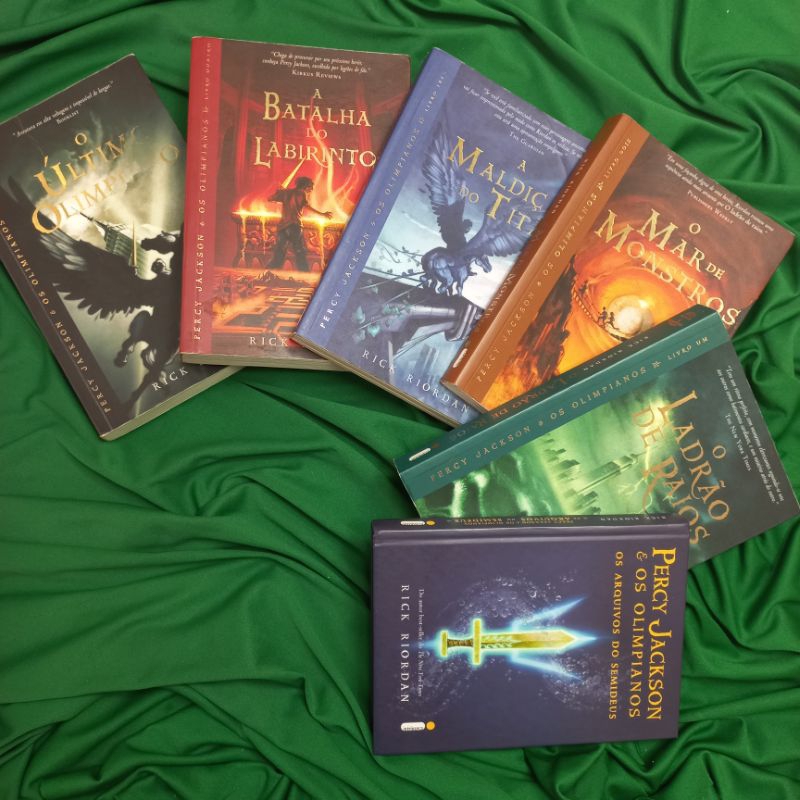 Percy Jackson E Os Olimpianos 5 Volumes Percy Jackson E Os Olimpianos Os Arquivos Do Semideus