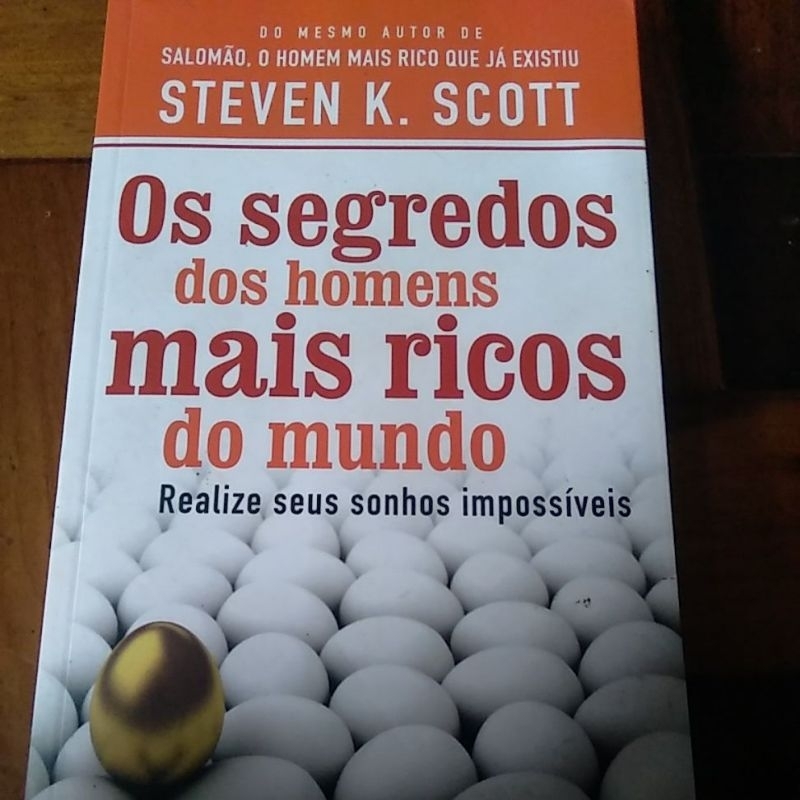 Livro Os Segredos Dos Homens Mais Ricos Do Mundo Shopee Brasil