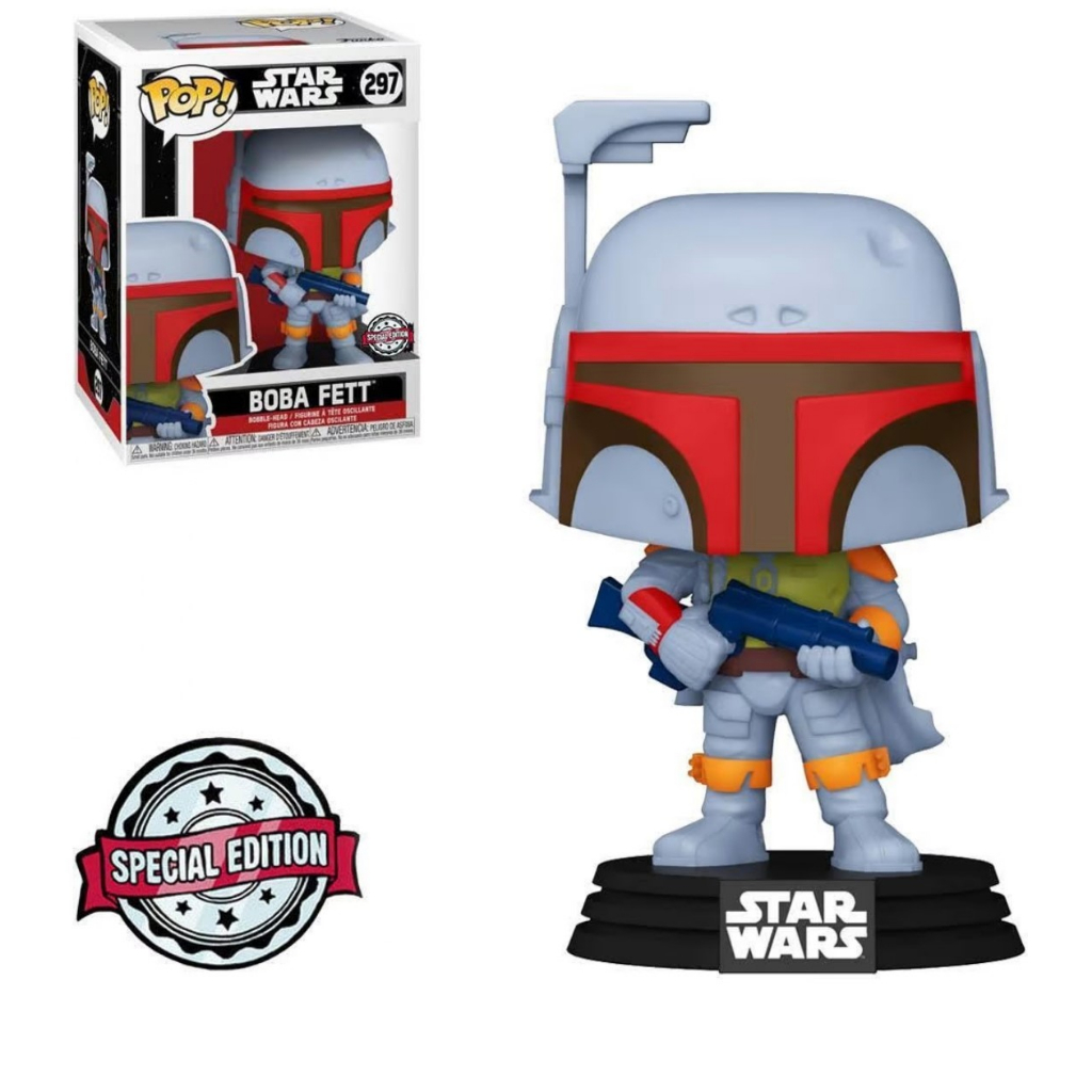 Funko Pop! Star Wars - Boba Fett Red Super Sized 25 Cm #297 Special Edition