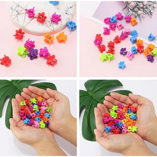 KIT 50 pcs Candy Color Mini Small Grab Clip Children's Hair Accessories Hair Claw Cute Girl Princess Hair Clip Headdress
