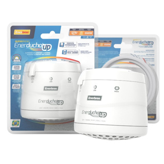 Chuveiro Ducha Branco/ Branca Eletrico Enerducha Up 3 Temperaturas Enerbras Economico Pequeno Slim Banheiro Enerducha Plus 3T 4500w 5500w 127v 220v 110v Promoção