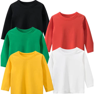 Blusa de Manga Longa Lisa Infantil de Variadas Cores e Tamanhos 1 ao 14 / Envio Imediato