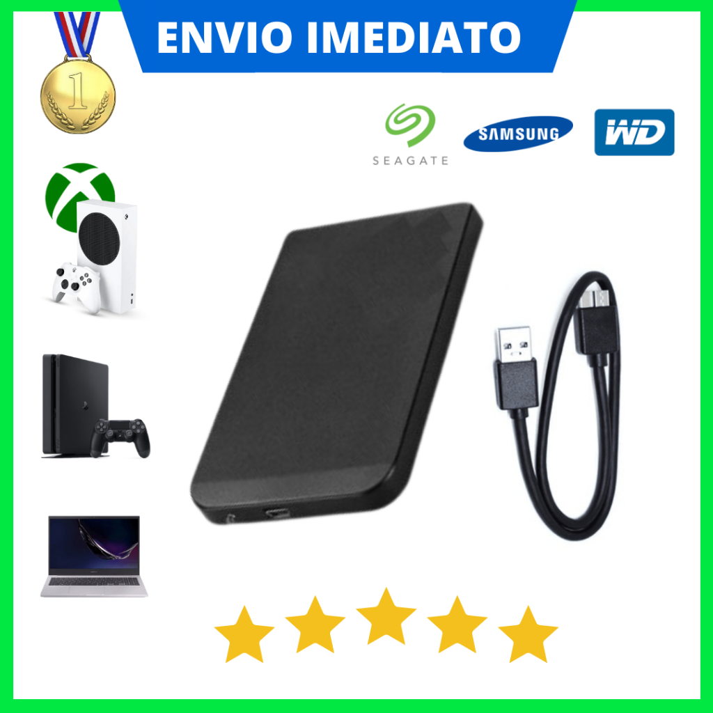 HD Externo 500gb ~ 1tb | hd externo ps4 | USB 3.0 | ORIGINAL - Garantia e Nota Fiscal