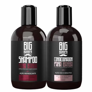 Kit Shampoo e Condicionador Para Barba Big Barber 250ml