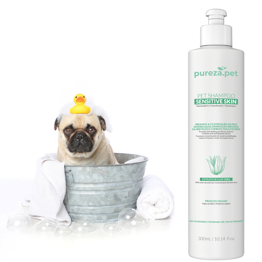 Shampoo Pet Hipoalergênico Pele Sensivel Dermatite Coceira