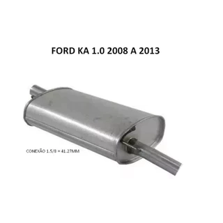 Escapamento silencioso Ford Ka 1.0 2008 2009 2010 2011 2012 2013