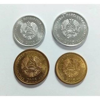 set 4 moedas Transnistria