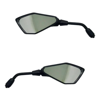 Retrovisor Modelo Z400 Rosca Honda Fixo Haste curta/Longa Esportivo Kawasaki Plástico ABS Lente Convexa