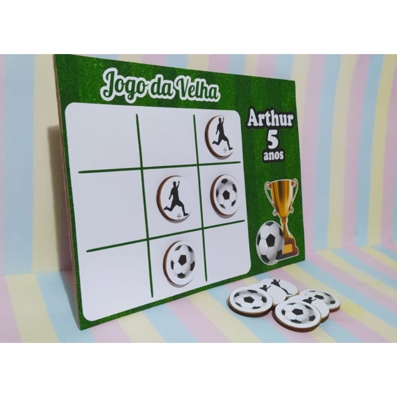 Futebol Jogo da Velha Personalizado kit com 10 Unidades | Shopee Brasil