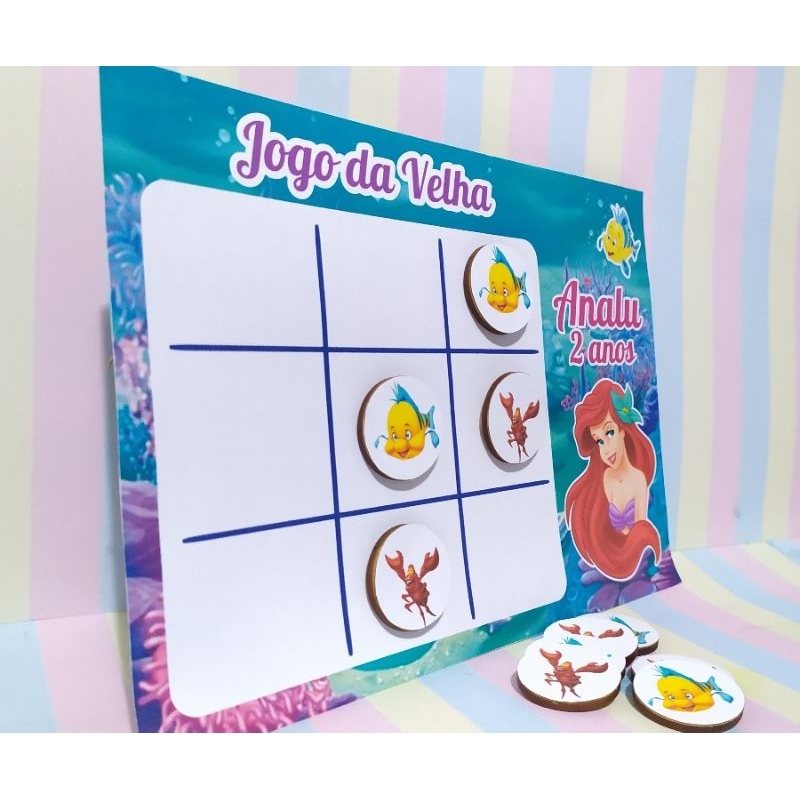 Jogo da Velha Personalizado Princesas