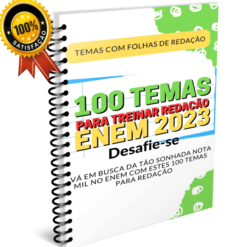 Apostila com 100 temas para treinar redação | Shopee Brasil
