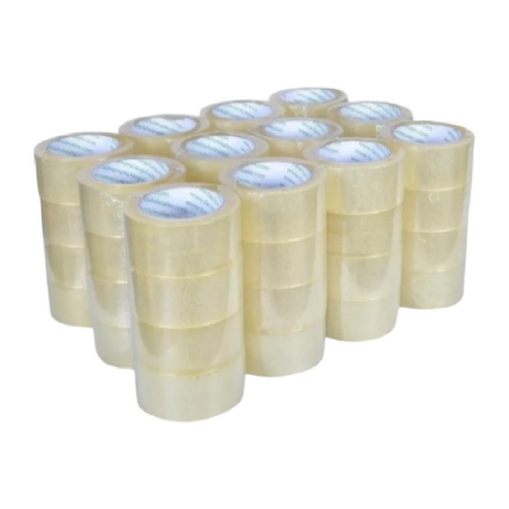 10 fitas adesivas de 100 Metros 48x100 Transparente