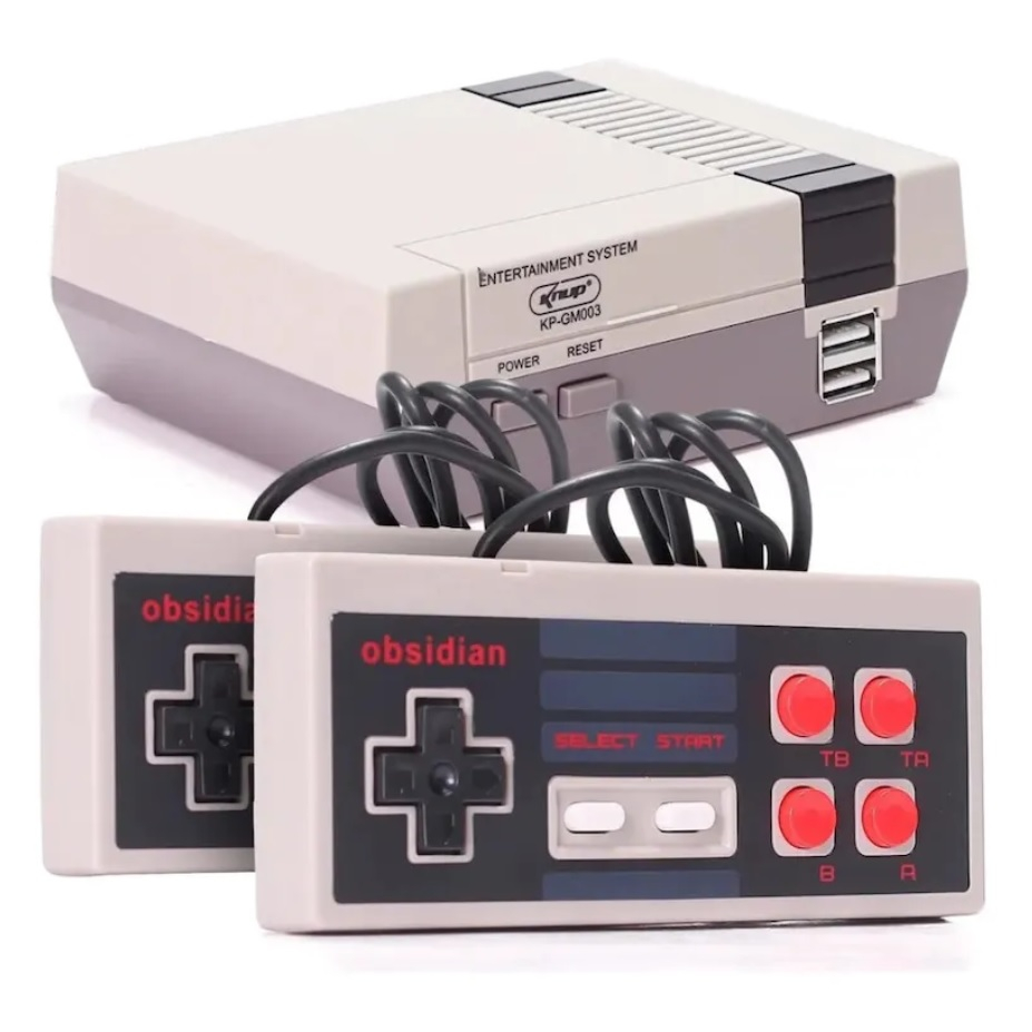 Video Game Retro Nintendinho Portátil Console Super Clássicos Mini 620 Jogos Emulador TV + 2 Controles