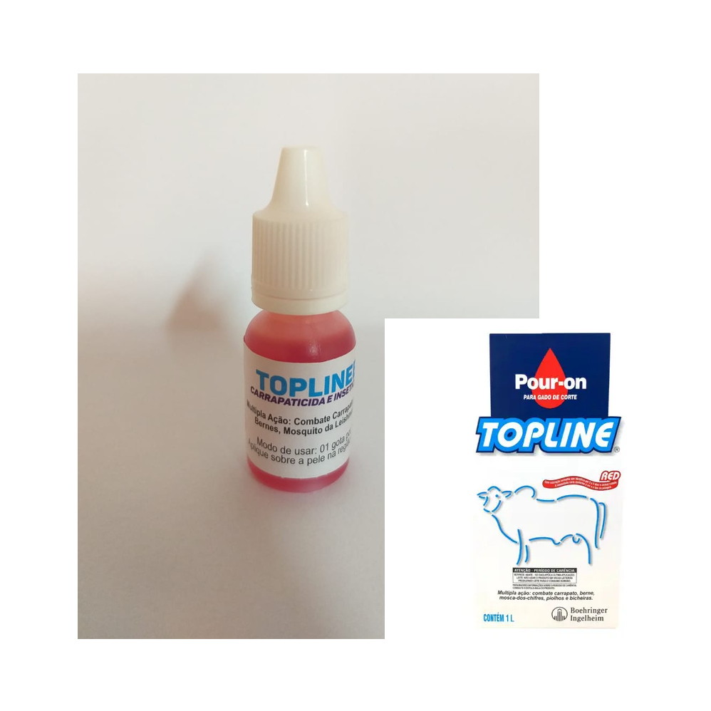 Top Line 1 L - Antiparasitário pour on - Fipronil 1% - Boehringer