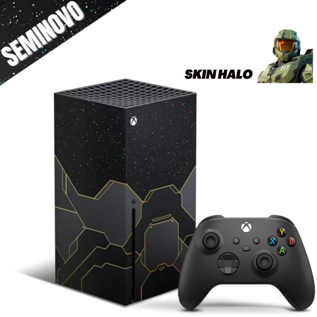 Microsoft Xbox Series X 1tb 4k Com Skin Halo Promoção Para À Vista Seminovo Zero Com Nota E Garantia Acompanhe A Descrição