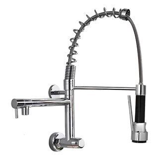 Torneira Cozinha Gourmet Monocomando Parede Extensivel Cromado