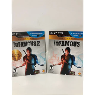 Jogos Infamous 1 e 2 - PS3 - Original - Usado - Mídia Física - Capa cartão