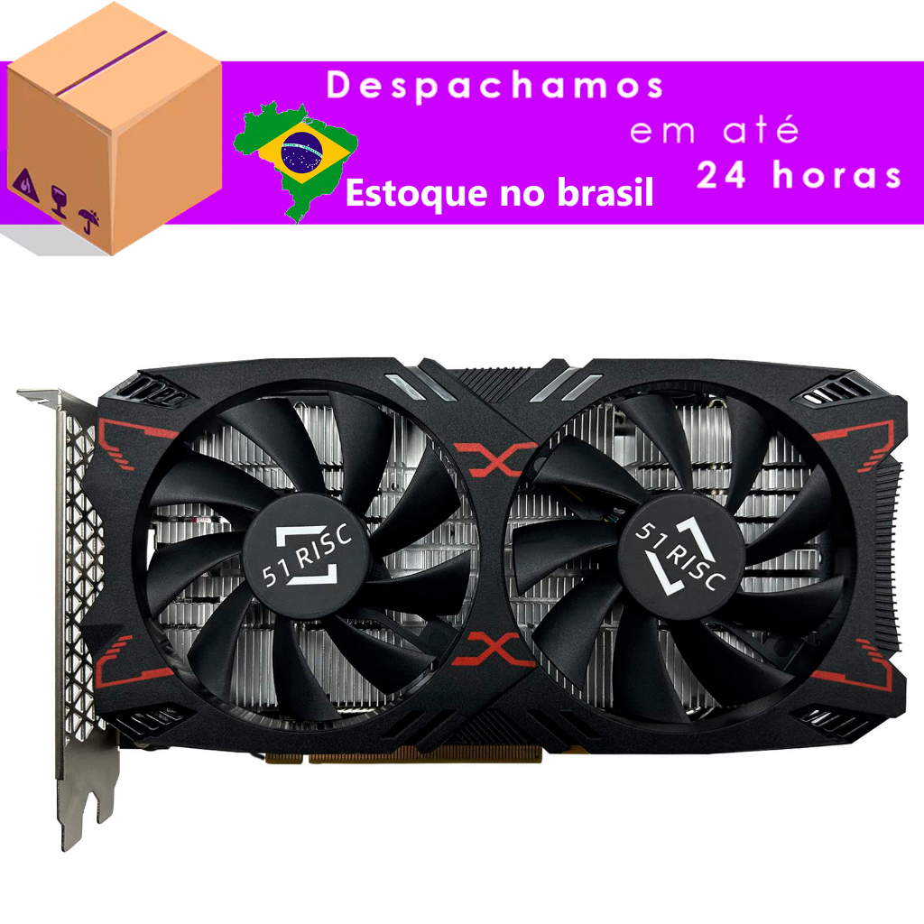 rx 5500xt 8gb GDDR6 51 risc placa de video amd (a pronta entrega no ...