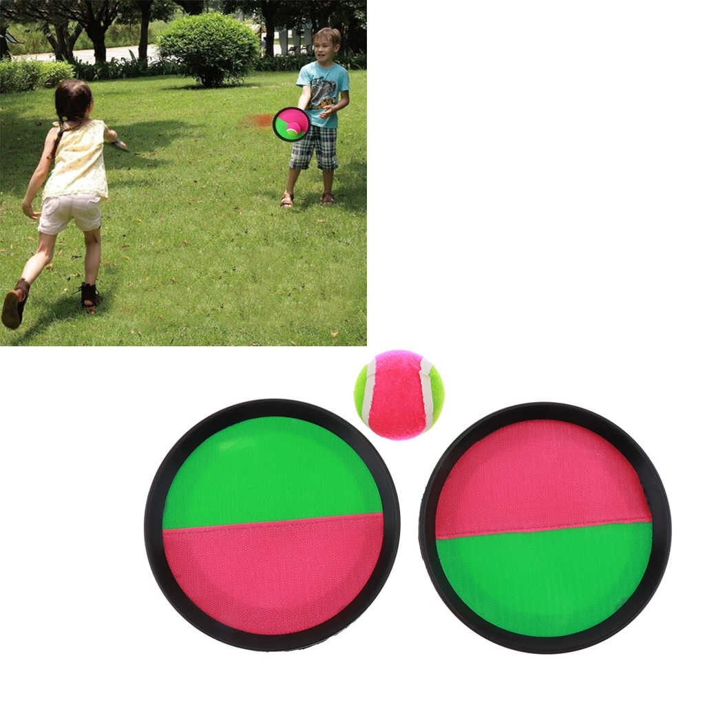 Velcro jogo de arremesso de bola com 4 morcegos e 2 bolas duras Velcro jogo  de bola, brinquedo ao ar livre