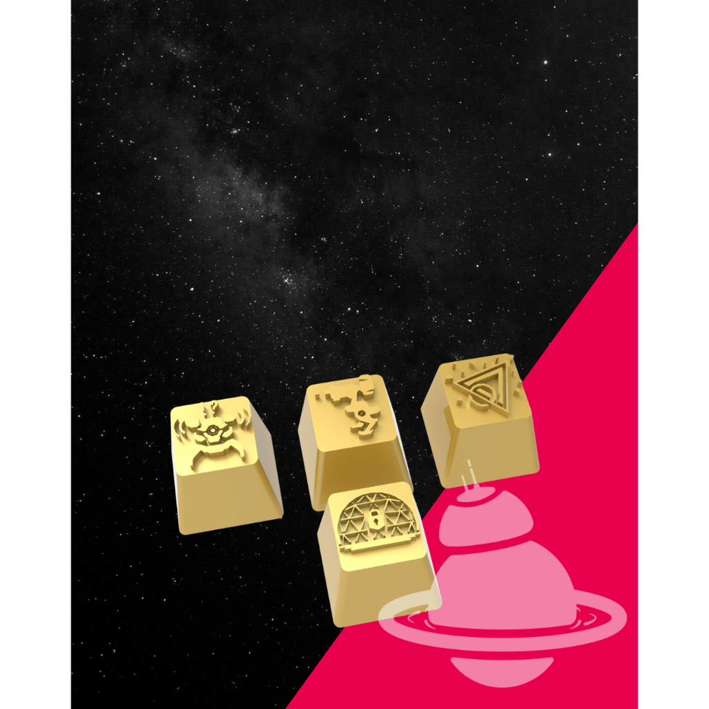 Keycaps teclas para teclado mecânico Killjoy Valotant em impressão 3d de resina.