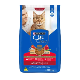 Ração Cat Chow Para Gatos Adultos Sabor Carne 10,1kg