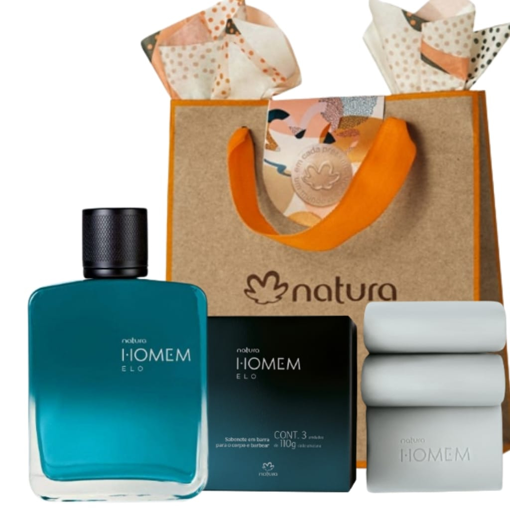 Kit Homem Elo Natura Deo Parfun e 3 lançamento Dia dos Pais