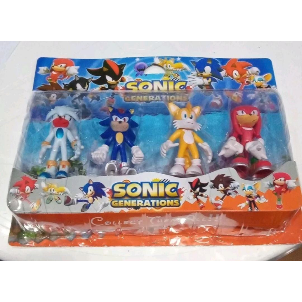 Boneco Sonic Articulado Grande Brinquedo Caixa Original Collection  Lançamento Action Figure 23cm - WIN Colecionáveis