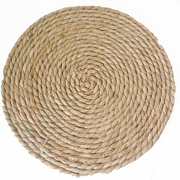 Jogo Lugar Americano Sousplat de Palha Natural 38cm Ref.8768