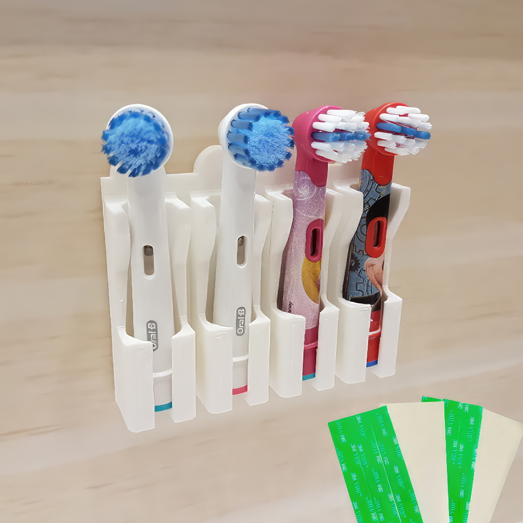 Suporte de Parede para Refil Oral B: Organize suas Escovas Dentais Elétricas com Facilidade!