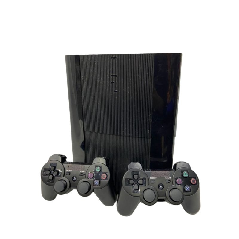 Sony Playstation 3 Super Slim 500gb 2 Controles + 3 Jogos Cor