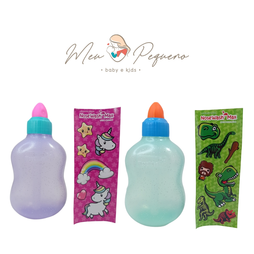 Garrafinha Lavagem Nasal Adulto/infantil Similar Nasoar 240ml Personalizável
