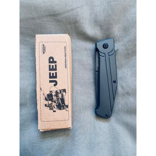 Canivete Cinza Metal Semi Automatico Estilo JEEP DA306
