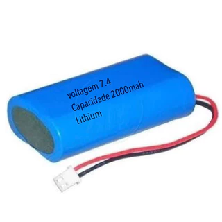 Bateria 7,4v 2000mah para caixa de som lithium