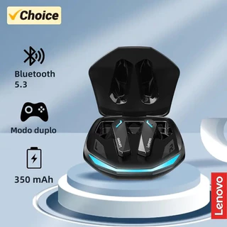 Lenovo-GM2 Pro Sem Fio In-Ear Bluetooth 5.3 Fones De Ouvido, Auriculares Esportivos, Jogos, Baixa Latência, Modo Duplo, Auscultadores De Música, Novo
